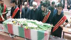 برگزاری آئین وداع با شهید گمنام در بازرسی کل استان سمنان